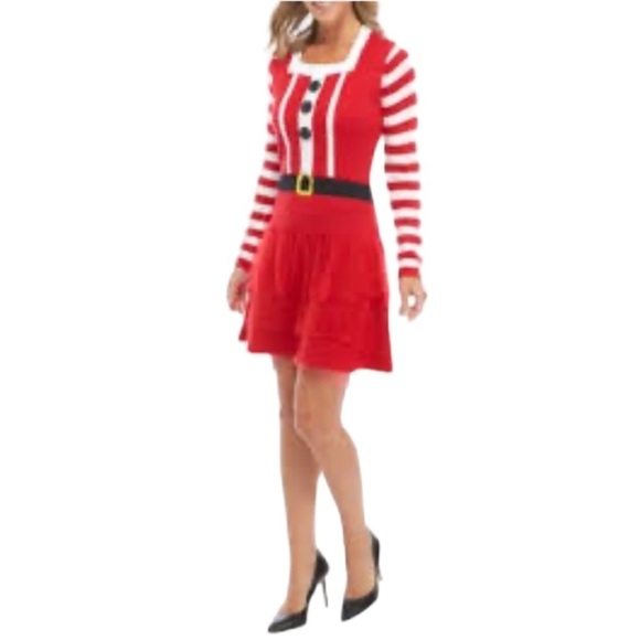 Vintage | Dresses | 775 Womens Santa Baby Mrs Claus Ugly Sweater Knit